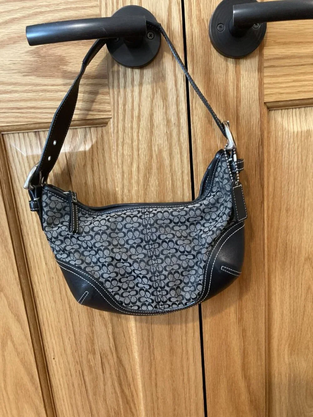 COACH 6351 Black Shoulder Hobo Bag